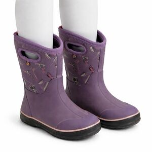 Size 5 Bogs Waterproof Insulated Rain Boots - Purple Hockey